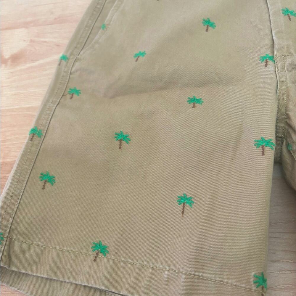J.Crew Chino Women's Khakis Summer Shorts Embroidered Palm Trees Small Sz 2 $80 - Picture 2 of 8